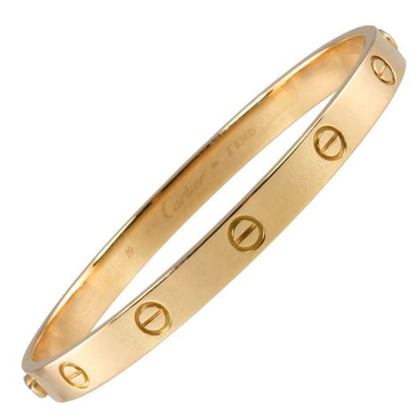 second hand cartier love bangle.